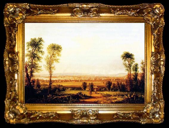 framed  Robert S.Duncanson View of Cincinnati, ta009-2